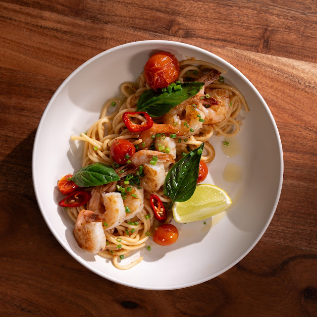 Prawn & Tomato Aglio E Olio
