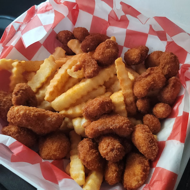 Burned Popcorn Shrimp