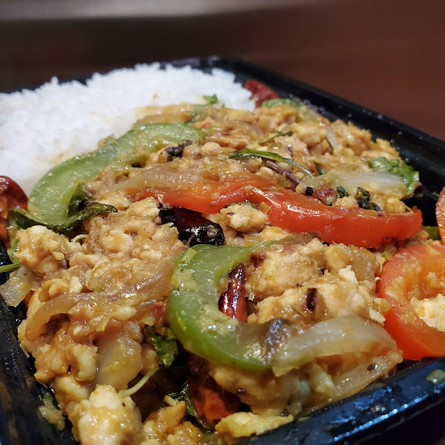 Chicken Cha Kreung over Rice