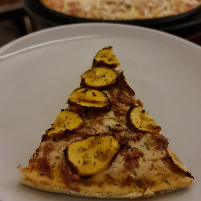 Pizza de Carne Seca Com Banana
