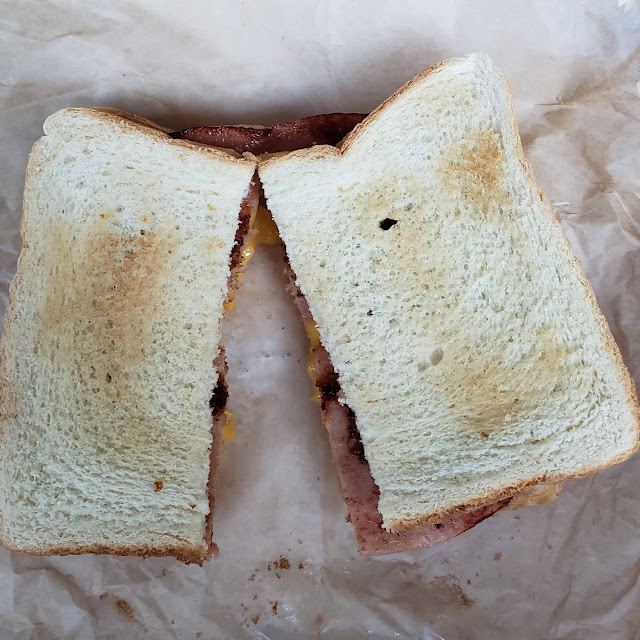 Fried Bologna and Cheese