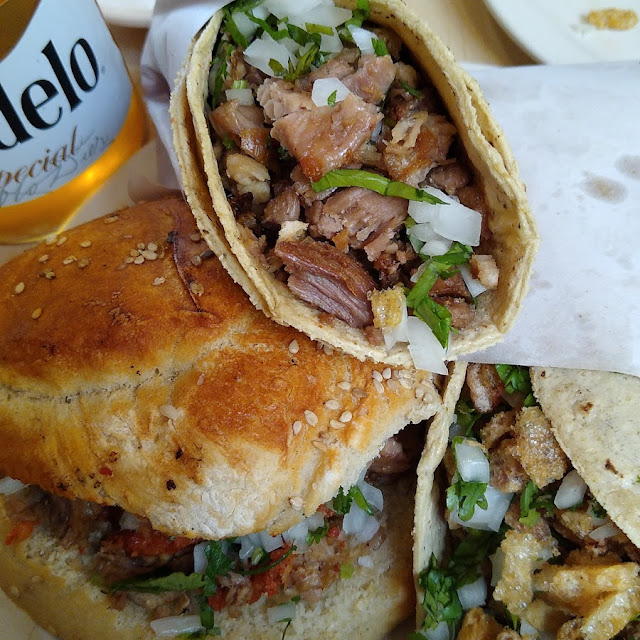 Cemita de Carnitas Con Poco Cuerito