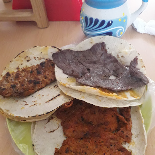 Taco Cecina Longaniza Y Enchilada