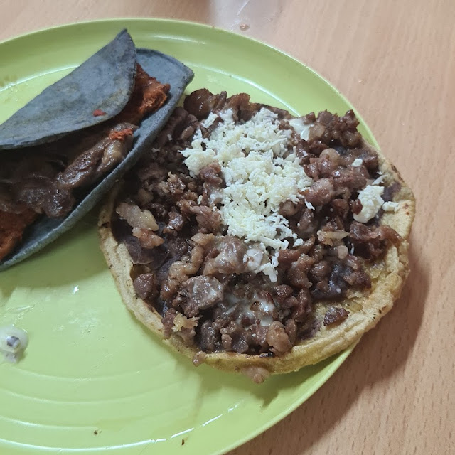 Sope Con Cecina Y Taco Campechano