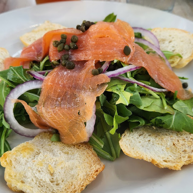 Home Smoked Salmon Carpaccio