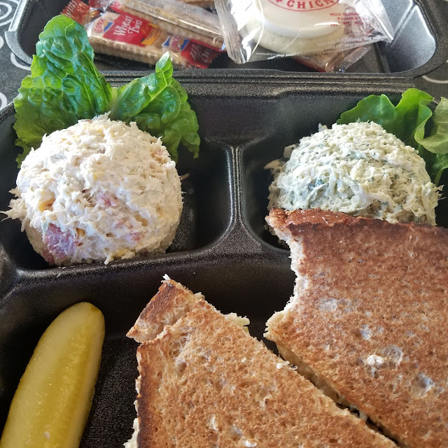 Sassy Scotty and Lemon Basil Chicken Salads