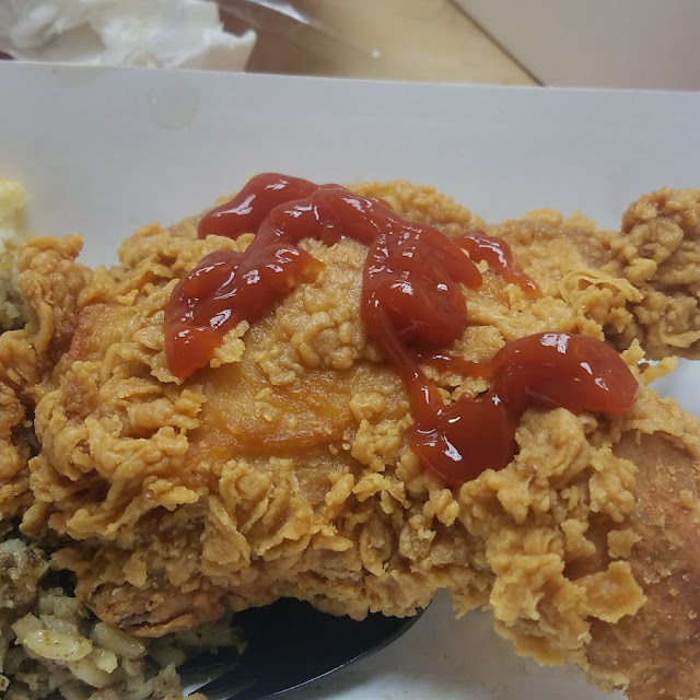 Fried Chicken with Ketchup