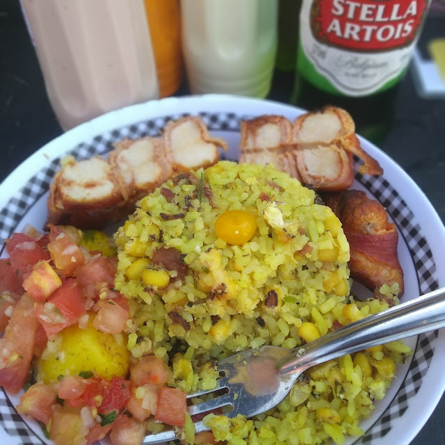 Jantinha Baião de Dois Com Vinagrete Batata E Um Espeto A Sua Escolha