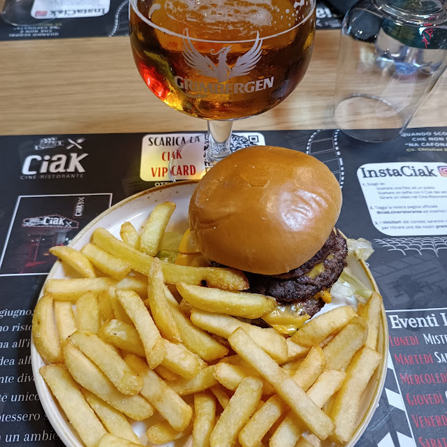 Burger with French Fries