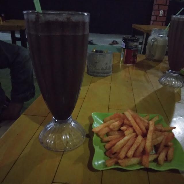 Chocolate Ice Original Dan Kentang Goreng Balado