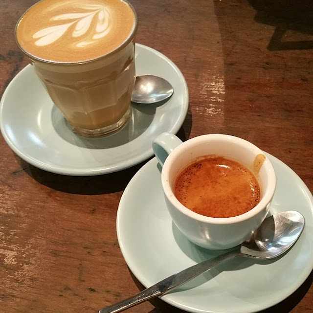 Flat White and Black Coffee