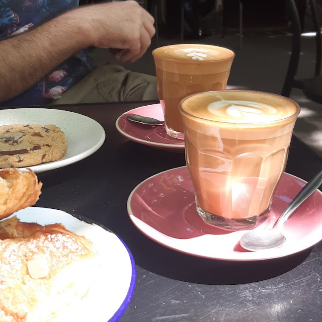 Latte Chocolate Chip Cookie Almond Croissant