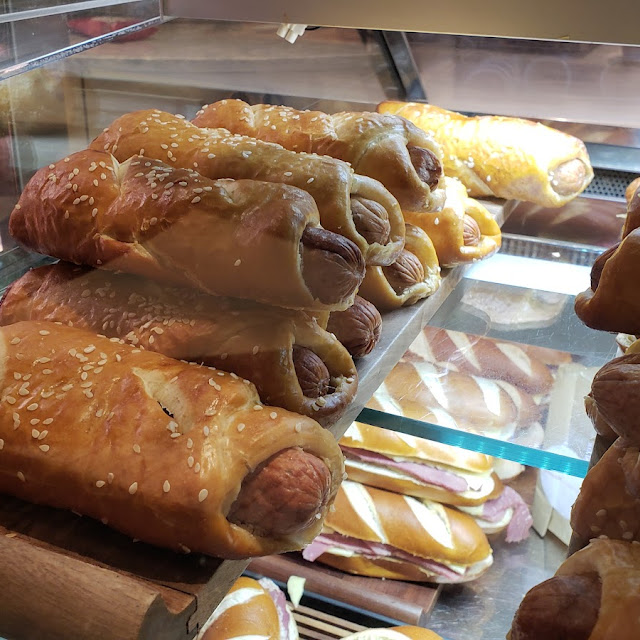 Sausage in Pretzel Roll