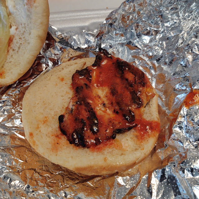 Tiny Burnt Cajun Chicken Sandwich