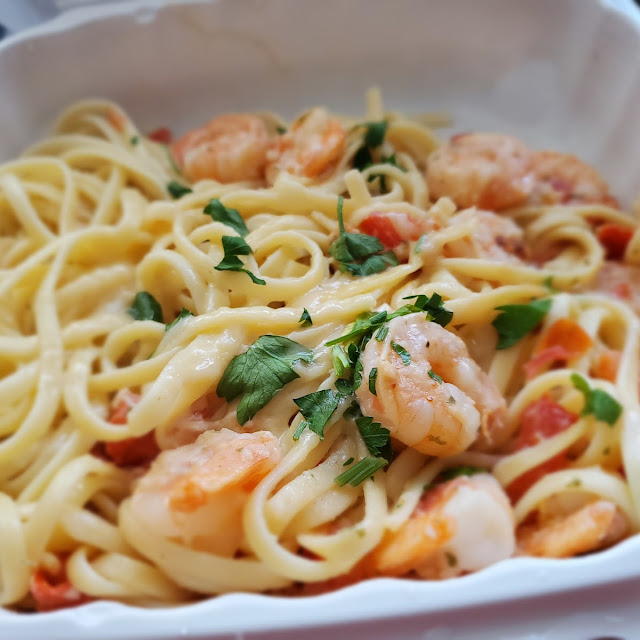 Shrimp Scampi Linguine