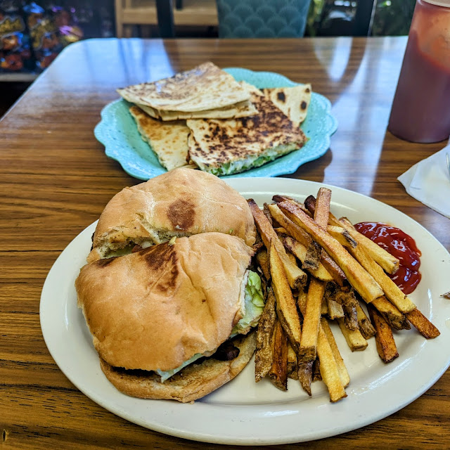 Torta with Fresh Cut Fries and Cheese Quesadilla