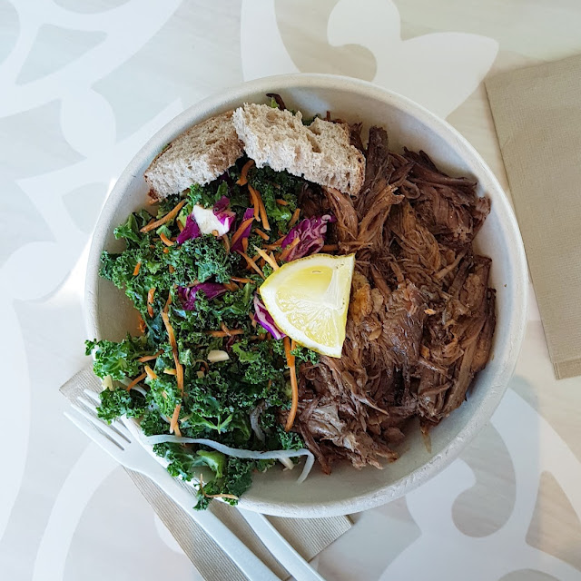 Pulled Beef Brown Rice &Kale Salad Small Bowl