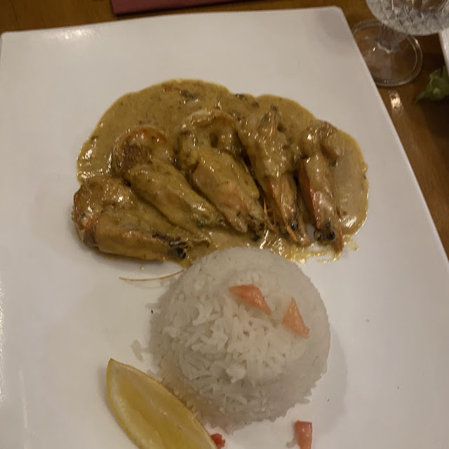 Green Curry Prawns