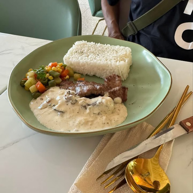 Creamy Mushroom Pork Steak