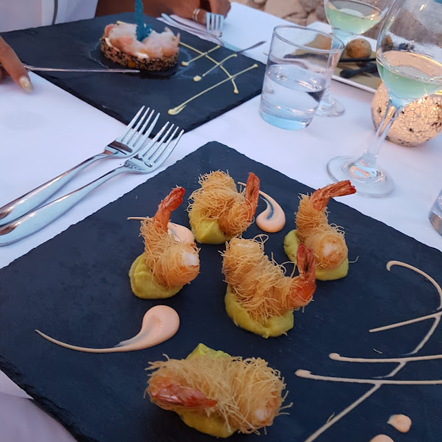 Scampi Su Pesto Di Pistacchi
