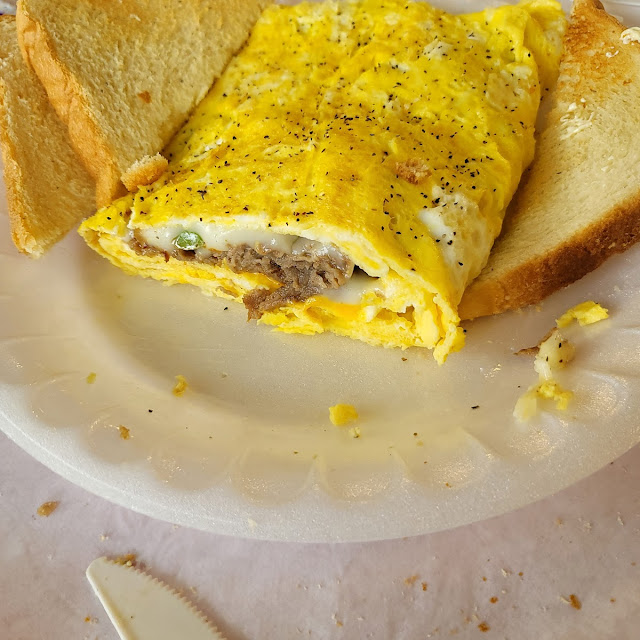 Steak and Cheese Omlette