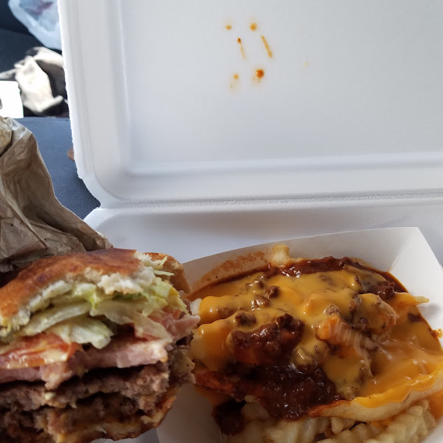 Eagle Burger Combo Chili Cheese Fries