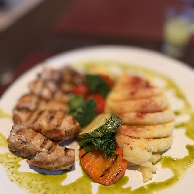 Saltimboca de Frango Com Spaguetti Au Limone