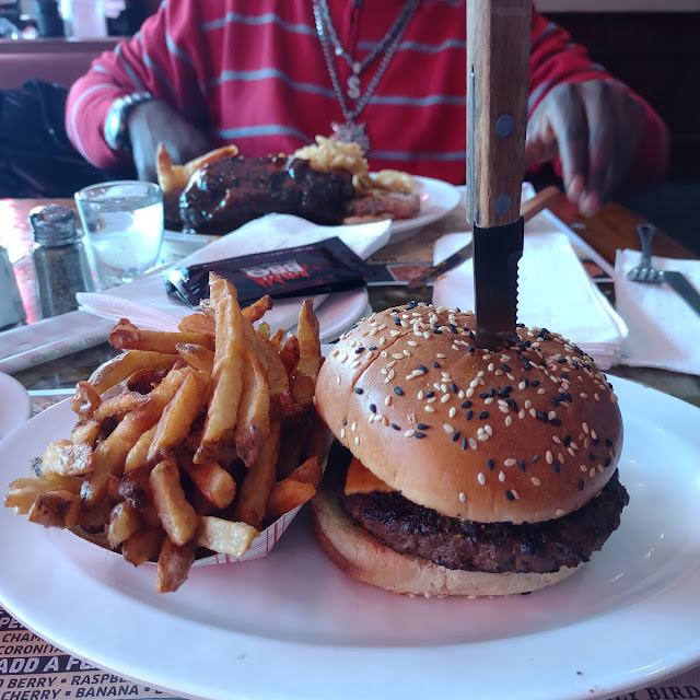 Cheese Burger and Fries