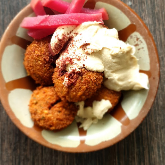 Falafel Mit Hummus Frisch