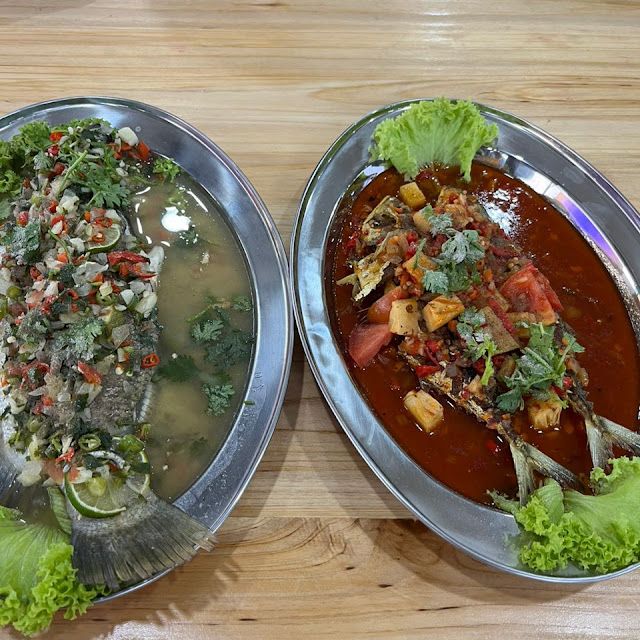 Siakap Masak Stim & Ikan Kembung Sweet Sour