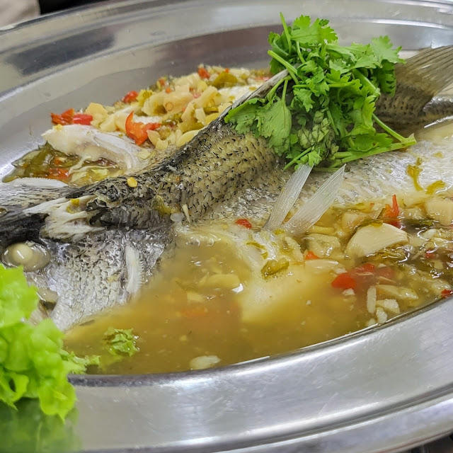 Steam Lime Siakap Fish