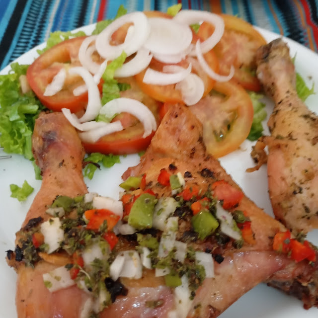 Pollo Asado Y Ensalada