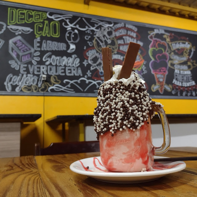 Milk Shake Com Fundo de Decoracoes Artesanato
