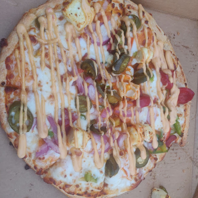 Indian Peppy Paneer Pizza