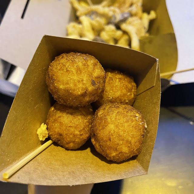 Cone with Potato and Salmon Croquettes