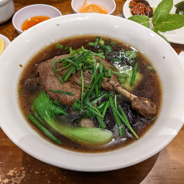 Duck Stew Egg Noodle Soup