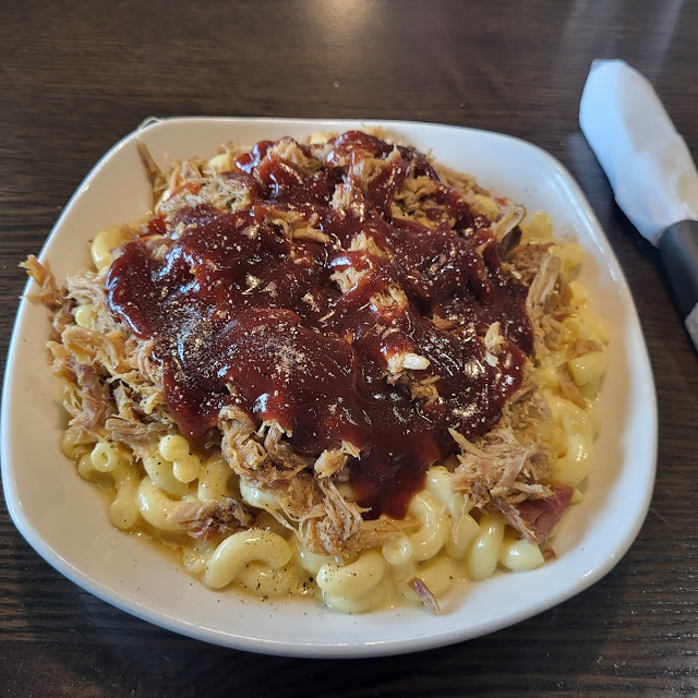 Barbecue Brisket and Mac N Cheese