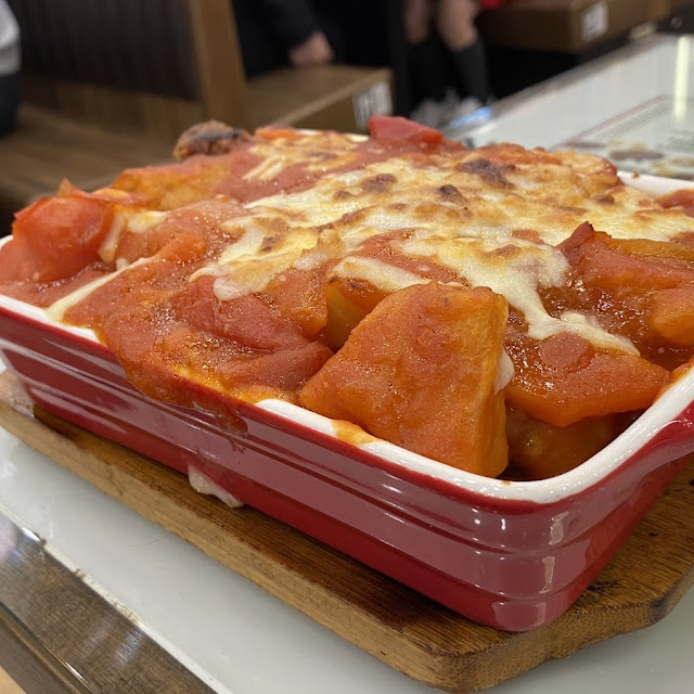 鮮茄焗牛脷飯