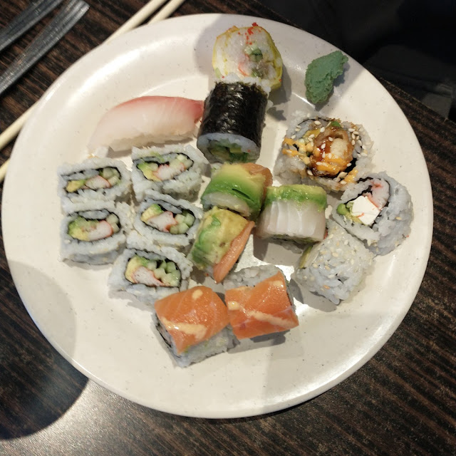 Sushi from Buffet Line