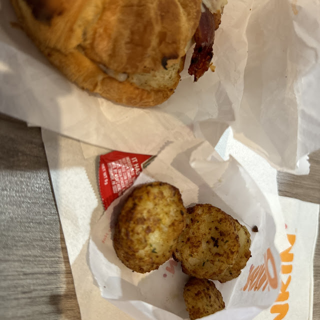 Soft Tots and Maple Bacon Egg Croissant