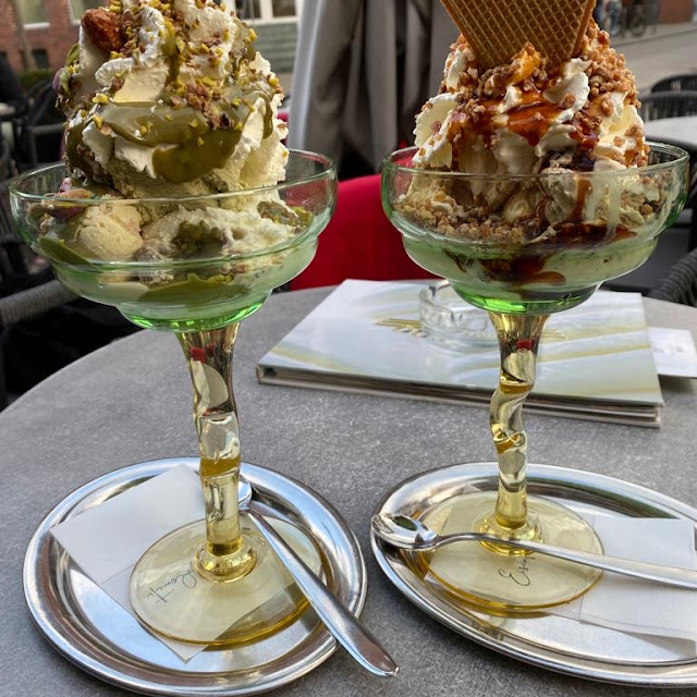 Pistazien Eis Becher