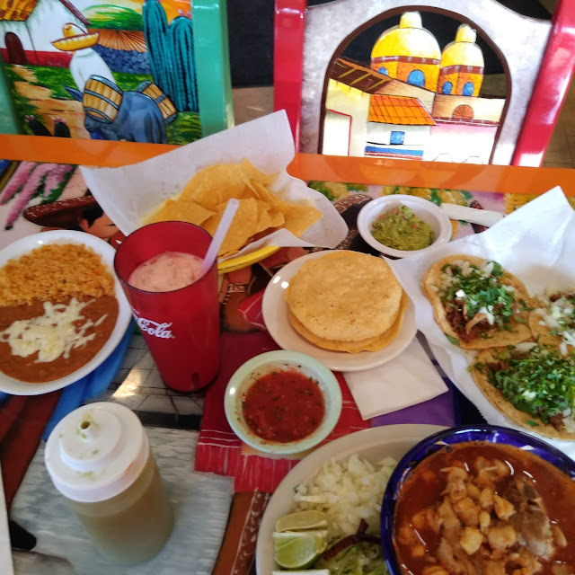 Pozole Tacos Orchata mmmmm