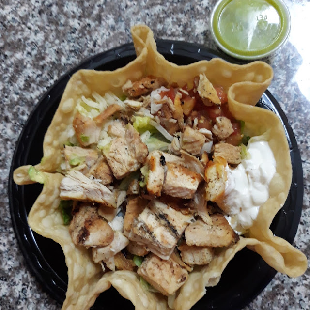 Double Chicken Tostada Salad