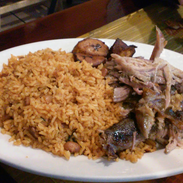Locrio De Cerdo Yellow Rice with Fried Pork