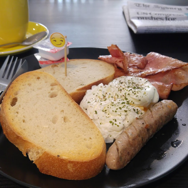 Breakfast with Poached Eggs