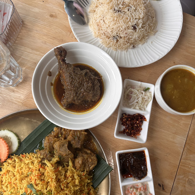 Biryani with Chicken Curry Platter