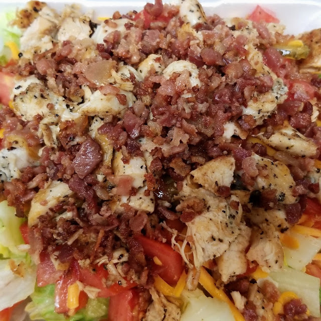Grilled Chicken Salad with Bacon Bits
