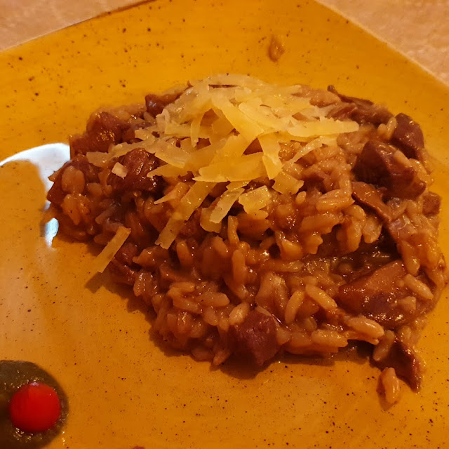 Risotto with Meat and Mushrooms