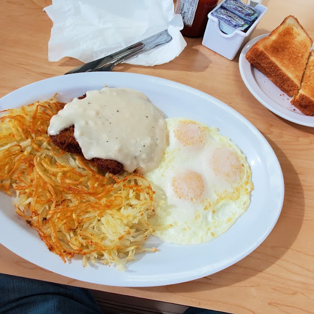 Country Fried Steak and Eggs