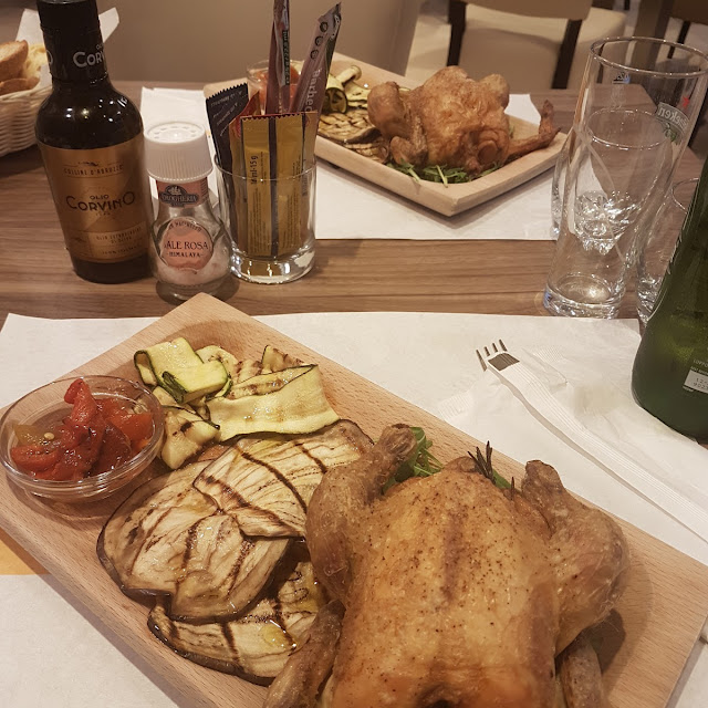 Polletto Arrosto Con Verdure Grigliate
